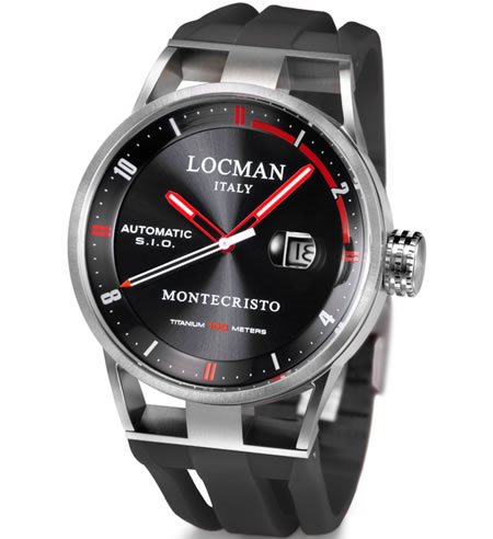 Montre Locman Homme Montecristo in Acier 051100BKFRD0GOK - 051100BKFRD0GOK